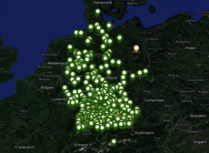 Mühlen in Deutschland - Google-Karte